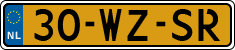 License plate of the Netherlands, Trailers