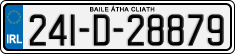License plate of Ireland, Regular plates