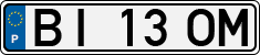 License plate of Portugal, Regular plates