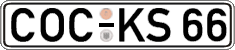 German license plate, Regular plates