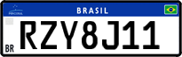 License plate of Brazil, Private owners (Mercosul)
