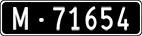 License plate of Switzerland, Military (black)