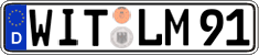 German license plate, Regular plates