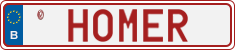 License plate of Belgium, Vanity Plates (2014)