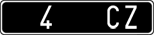 License plate of Italy, Cars (1927 year series)