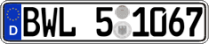 German license plate, Regional authorities