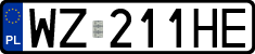 License plates of Poland, Regular car plates