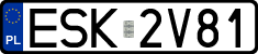 License plates of Poland, Regular car plates