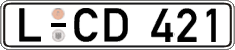 German license plate, Regular plates