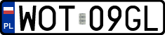 License plates of Poland, Regular car plates