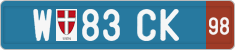 License plate of Austria, Provisional