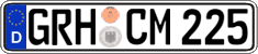 German license plate, Regular plates