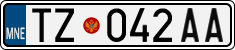 License plate of Montenegro, Trailers