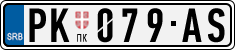 License plate of Serbia, Cars
