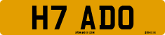 License plate of the United Kingdom, 1983 year system