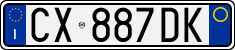 License plate of Italy, Cars (1994 year series)