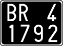 License plate of Italy, Cars (1927 year series)
