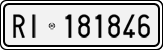 License plate of Italy, Cars (1927 year series)