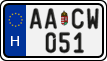 license plates of Hungary, Regular plates (2022)