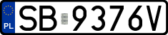 License plates of Poland, Regular car plates