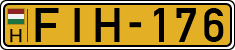 license plates of Hungary, Commercial vehicles (1990)