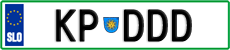 License plate of Slovenia, Vanity Plates