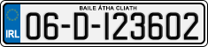 License plate of Ireland, Regular plates