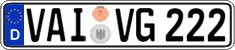 German license plate, Regular plates