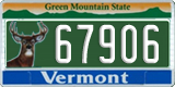Vermont, Specialty plates (12345)