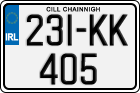 License plate of Ireland, Regular plates