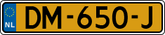 License plate of the Netherlands, Military