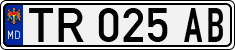 License plate of Moldova, Trailers (1992)
