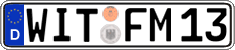 German license plate, Regular plates