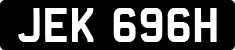 License plate of the United Kingdom, 1963 year system