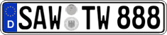 German license plate, Regular plates