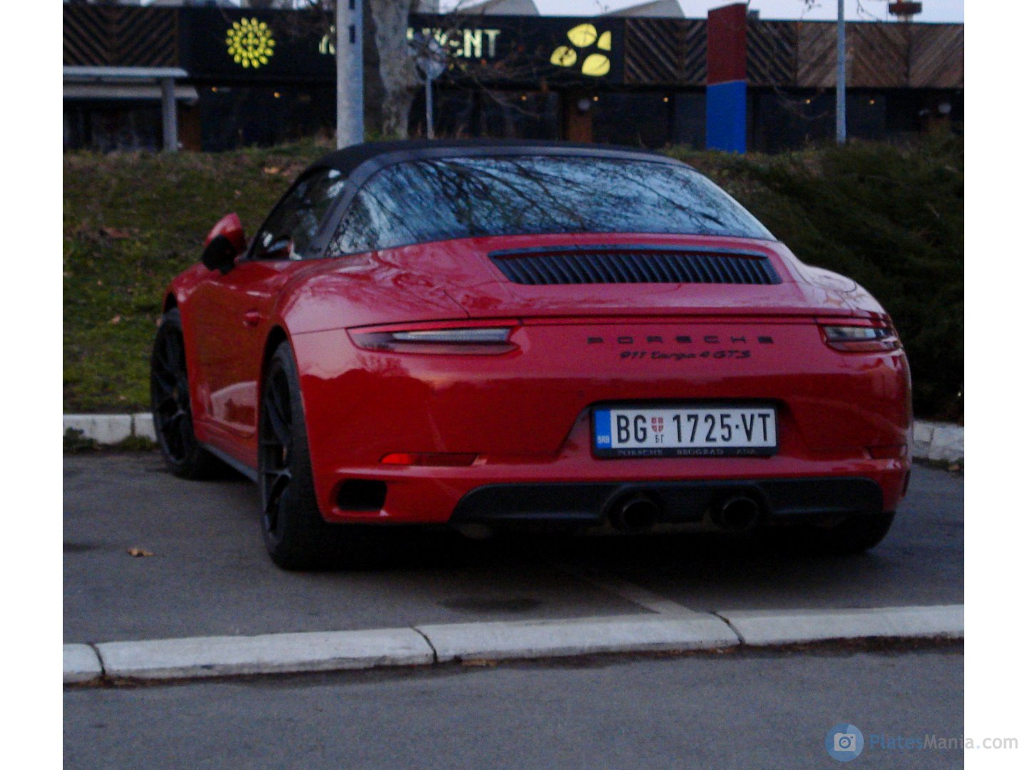 BG 1725-VT, Porsche 911 7th gen Targa (991.2), facelift, 2015–2019