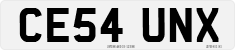 License plate of the United Kingdom, 2001 year system