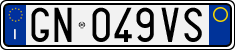 License plate of Italy, Cars (1994 year series)