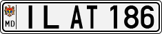License plate of Moldova, Cars (1992)
