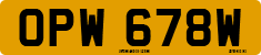 License plate of the United Kingdom, 1963 year system