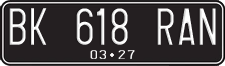 License plate of Indonesia, Regular plates