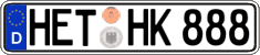 German license plate, Regular plates