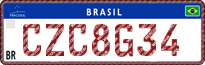 License plate of Brazil, Commercial vehicles (Mercosul)