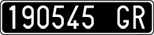 License plate of Italy, Cars (1927 year series)