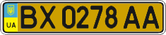 License plate Ukraine, Public transport (2004)