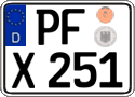 German license plate, Regular plates