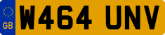 License plate of the United Kingdom, 1983 year system