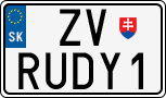 License plate of Slovakia, Vanity Plates