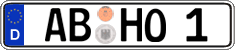 German license plate, Regular plates