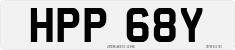 License plate of the United Kingdom, 1963 year system